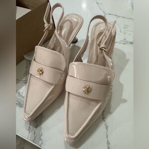 Elegant Beige Women's Slingback Shoes